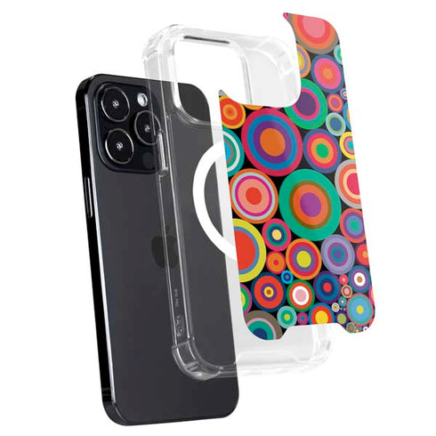 Psychedelic Circles iPhone 16 Pro MagSafe Case